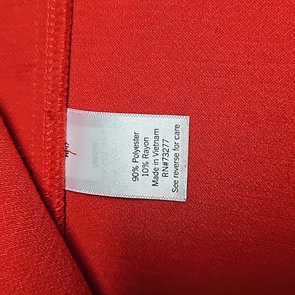 Croft & Barrow Ladies Jacket Sz L Red Button Up - Picture 8 of 11